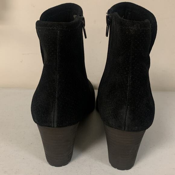 Rockport Women's Size 10 M Hollis Vcut Bootie Ankle Boots, Black Suede - Picture 6 of 8